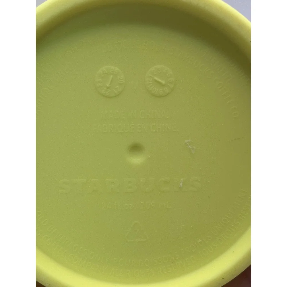 Starbucks Tumbler Set 3pc Studded Grid Diamond Green Yellow Blue 24oz 16oz Cup